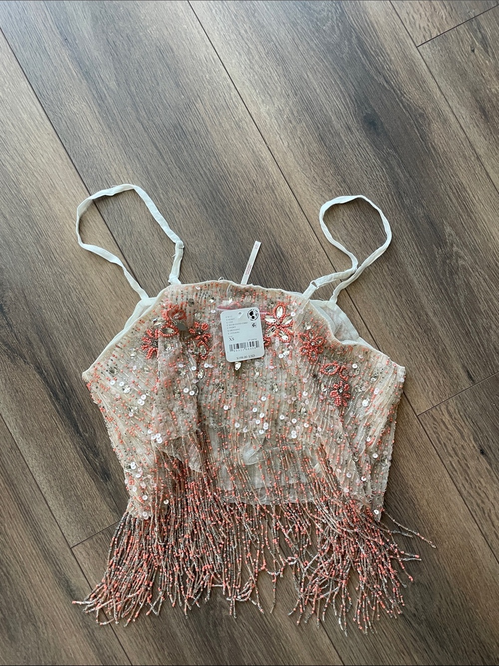 Free People Juliet Beaded Tank- size XS - Picture 9 of 9